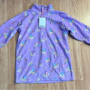 NWT Mountain Warehouse Purple Multicolored Unicorn Fleece - Size 13yr